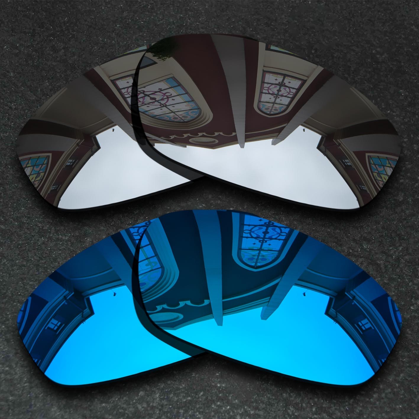 Silver&Blue Polarized Replacement Lenses For-Costa Del Mar Harpoon