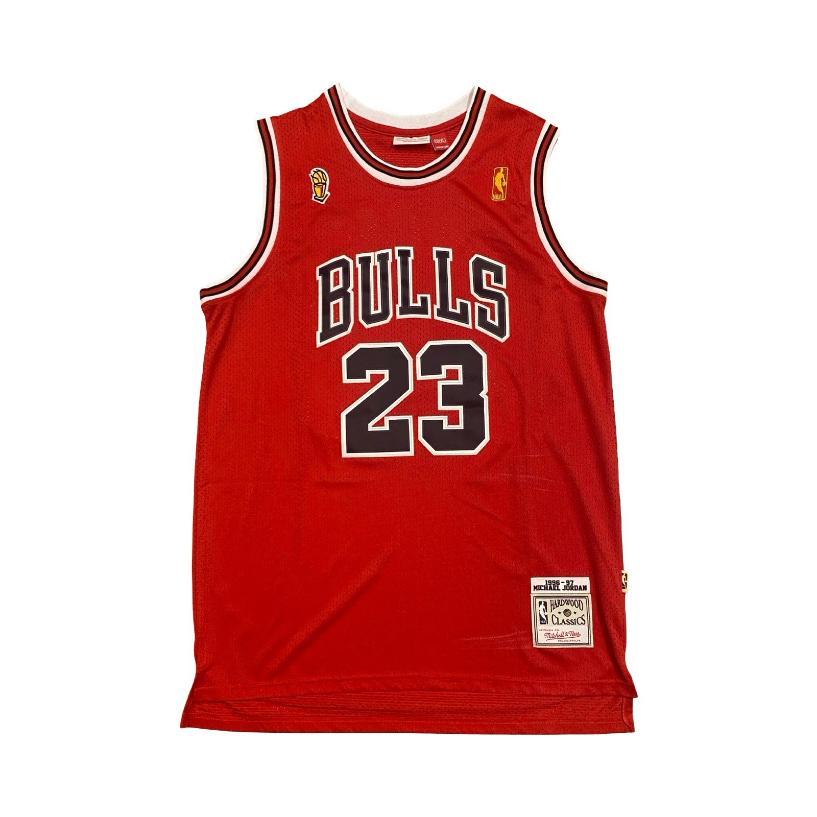 Mitchell Ness Michael Jordan Chicago Bulls Jersey Mens 48 XL 1996-97 Hardwood 23