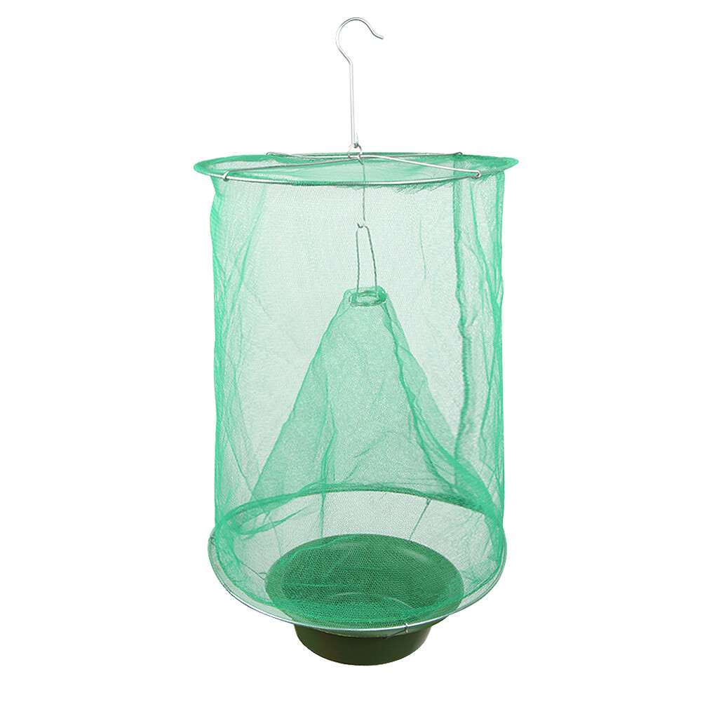 Reusable Ranch Fly Catcher Killer Cage Net Trap Insert Bug Pest Hanging Catcher