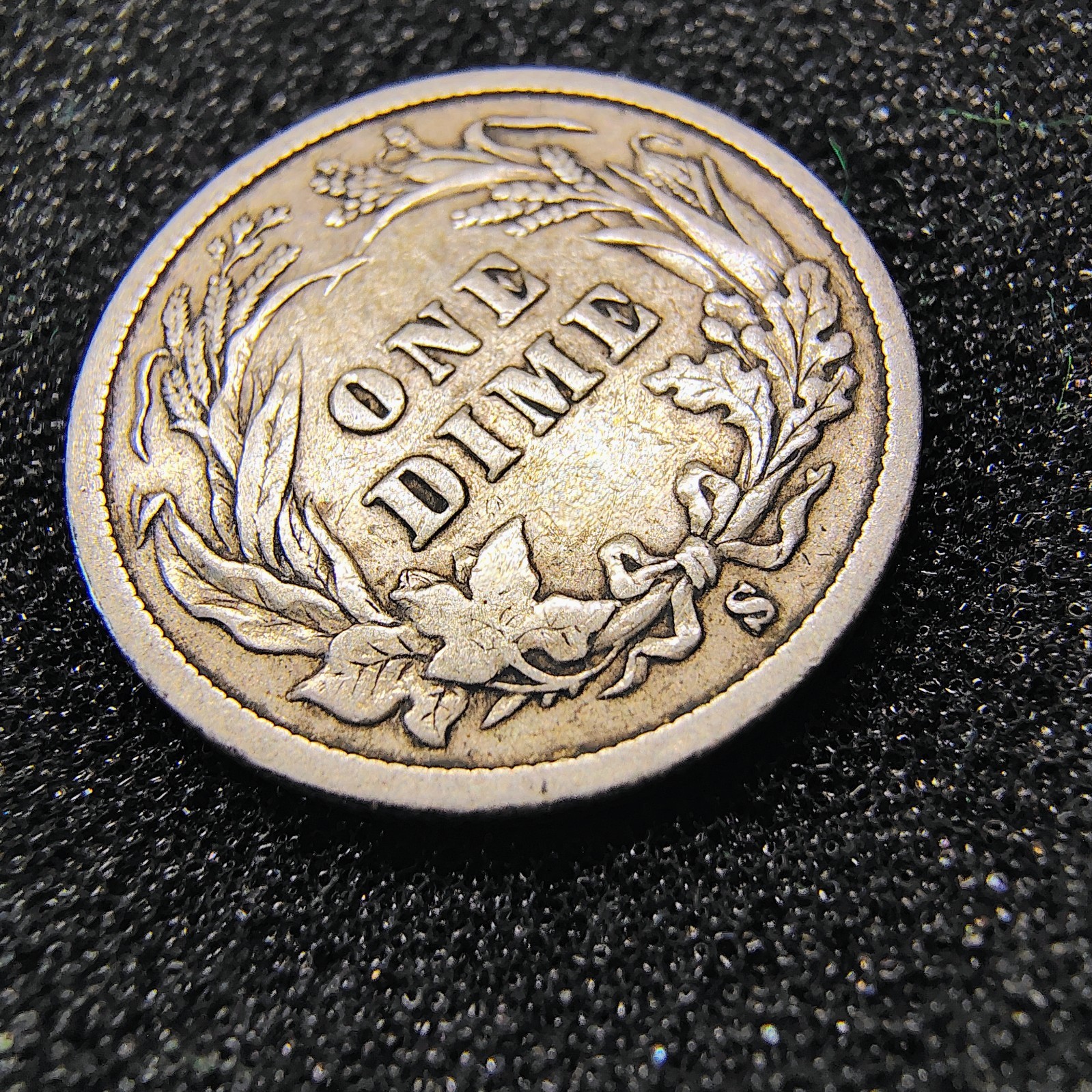 1895-S Barber Dime 10C - Better Date - San Francisco Mint - F-VF - Light Toning