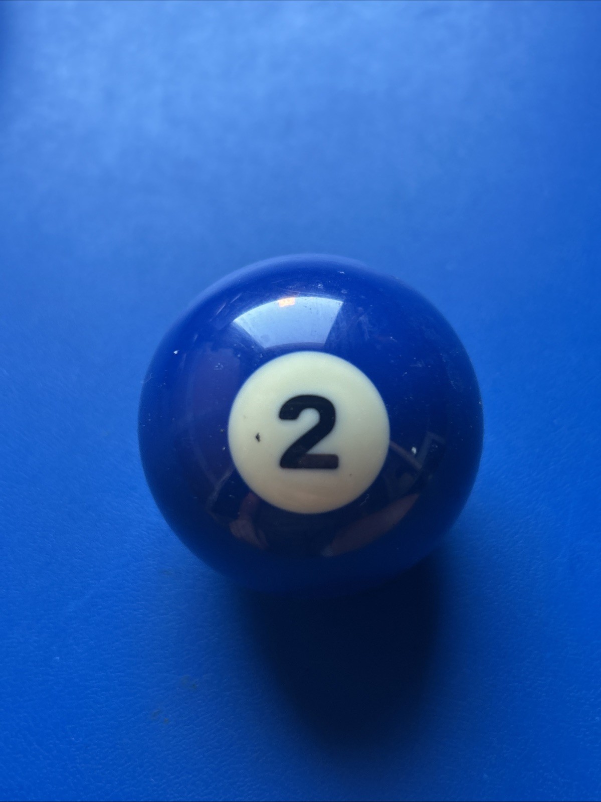 Vintage #2 Pool Table Replacement Ball 2 1/4"