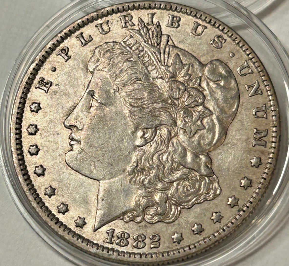 Nice - 1882 O Morgan Silver Dollar Ungraded Silver Coin - NO Mint - B2-16