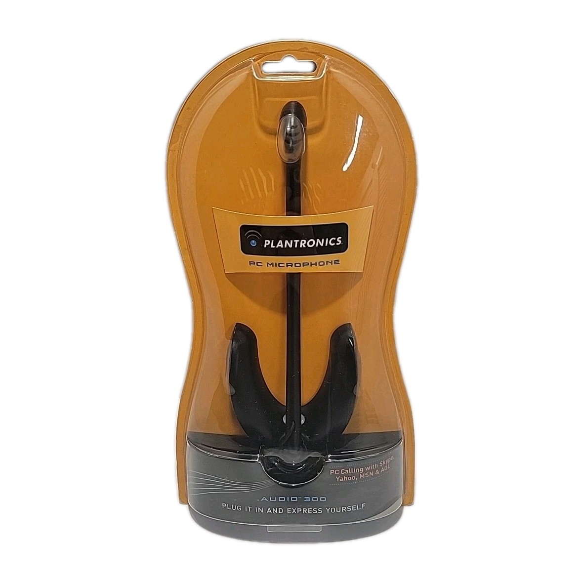 Plantronics Audio 300 Digitally Enhanced PC Microphone Plug Jack In Vintage 2005