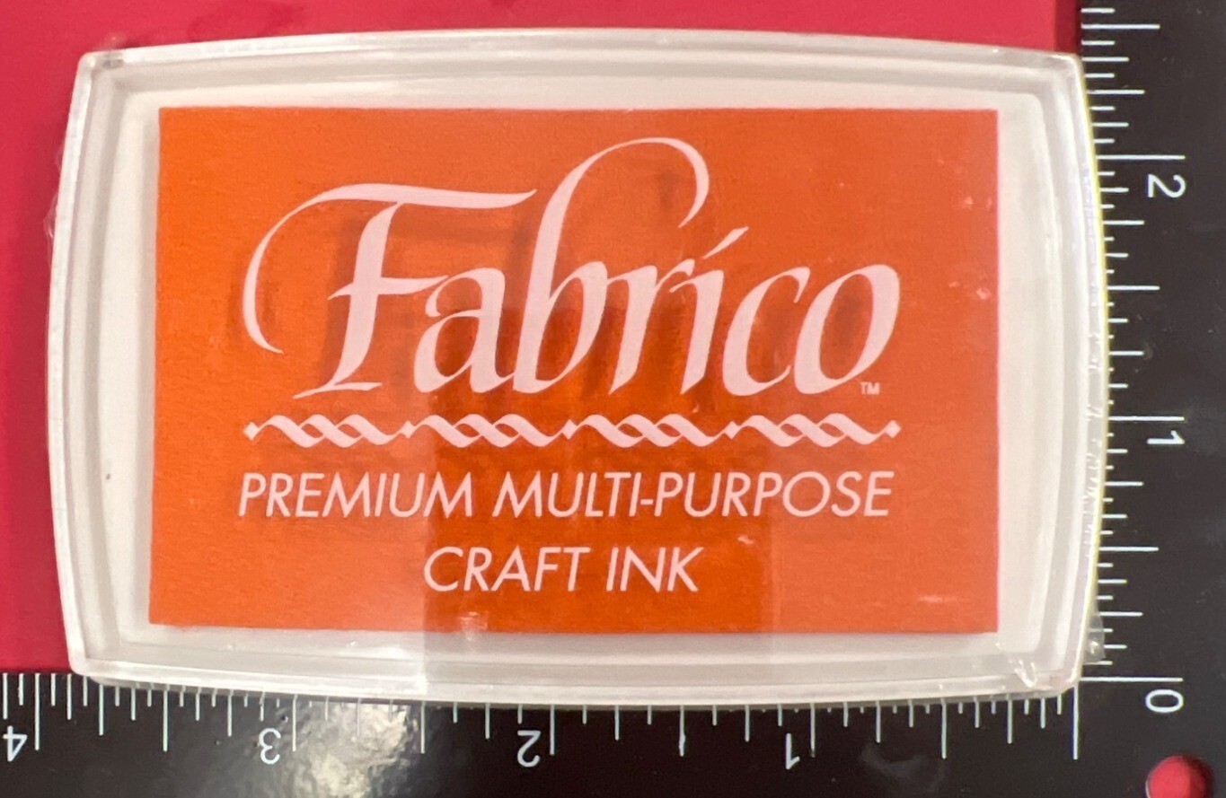Orange Fabrico Premium Multi-Purpose Craft Ink Pad # 12 Tangerine