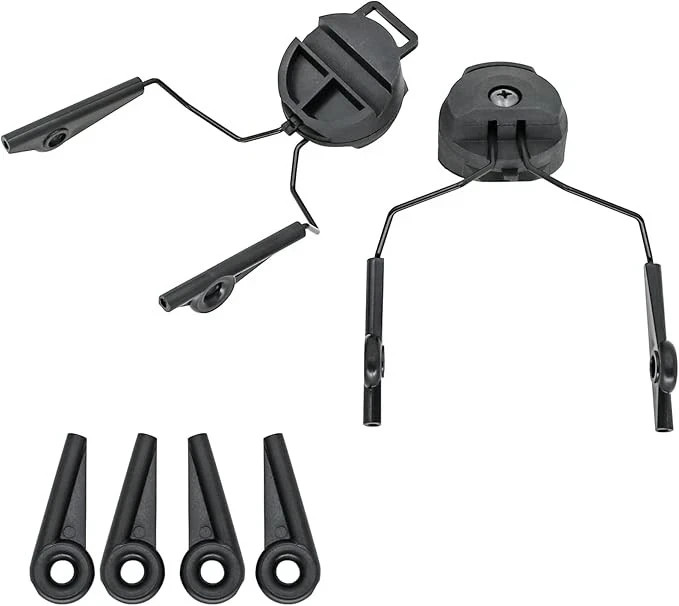 ARC Rail Adapters Accessories for Walker Electronic Earmuffs,1Pair Black Mountin