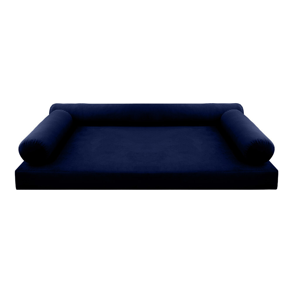 STYLE V6 Full Velvet Knife Edge Indoor Daybed Mattress Pillow |COVER ONLY| AD373