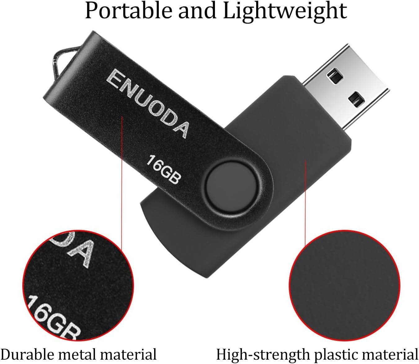 16GB USB Flash Drive – Lightweight, Durable & Dust Proof for Easy Data Transfer