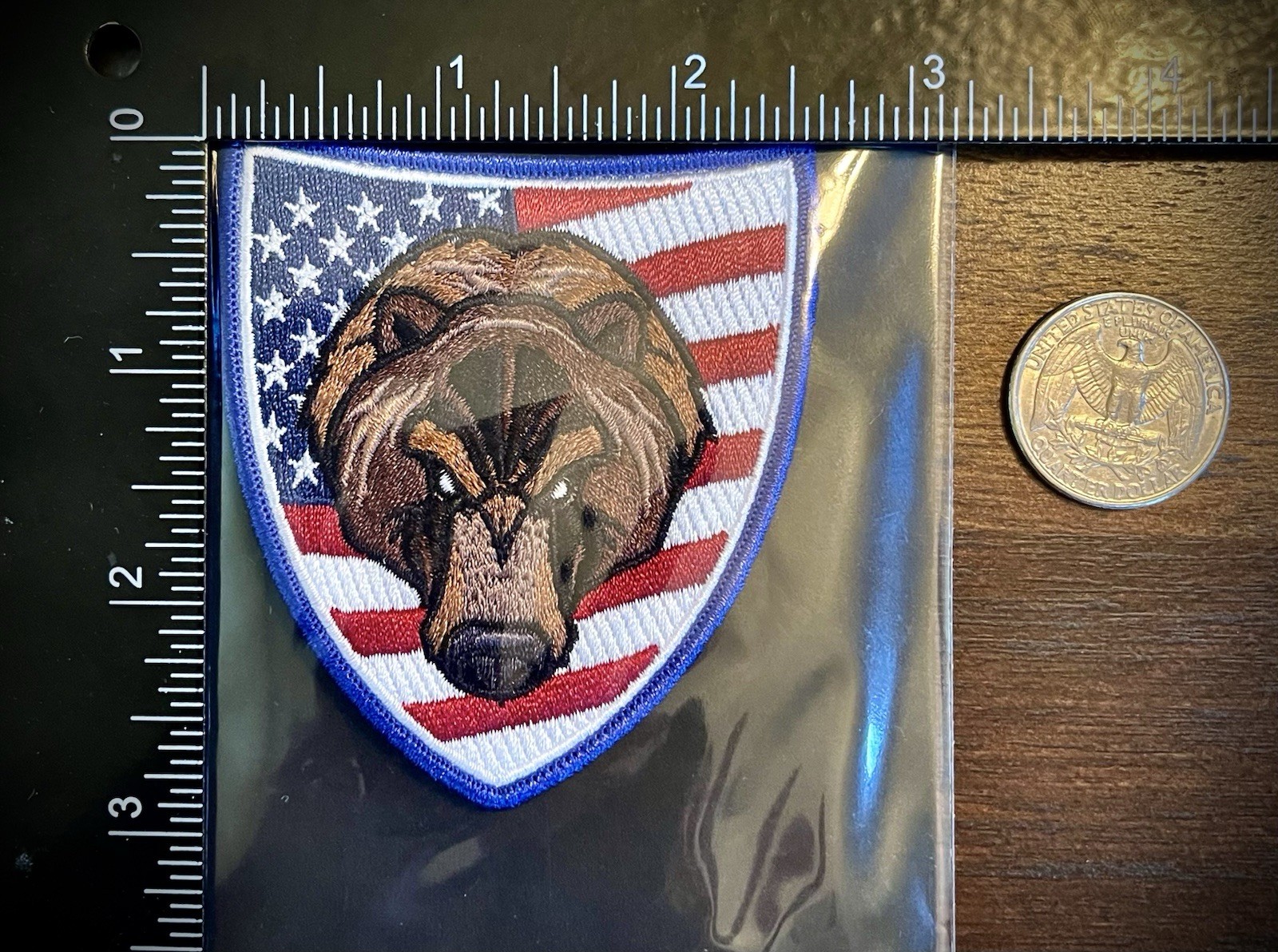 Grizzly Bear Modern Arms Morale Patch, Embroidered