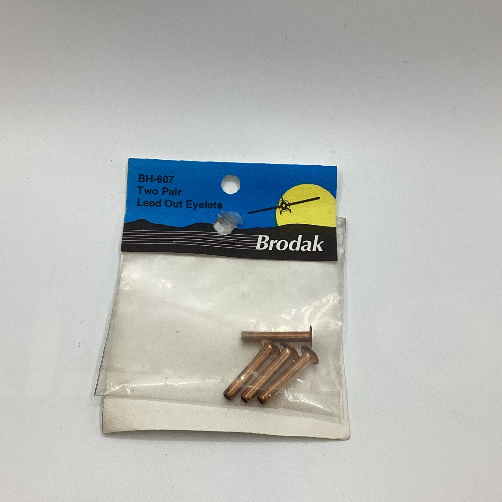 Vintage NOS Brodak BH-607 Two Pair Lead Out Eyelets