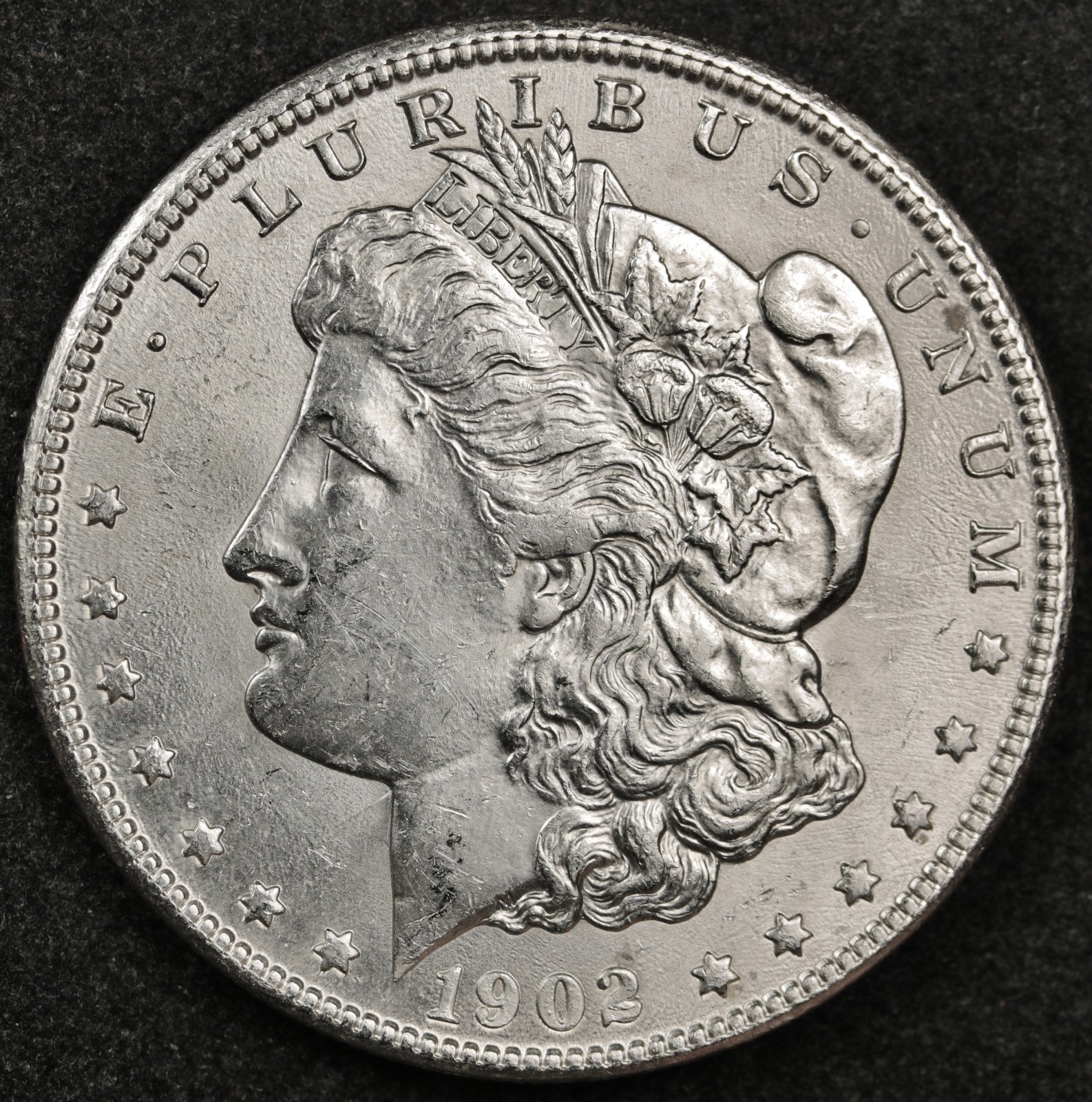 1902-o Morgan Silver Dollar.  B.U.  (Inventory F)122749
