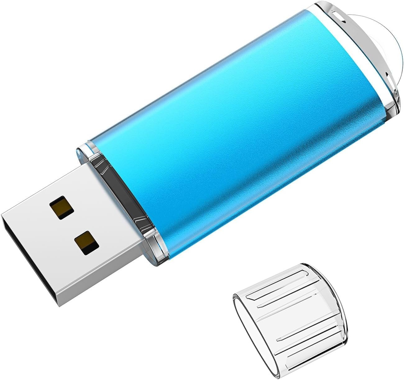 Compact 8GB USB Flash Drive - High-Speed Data Transfer and Stylish Blue Design