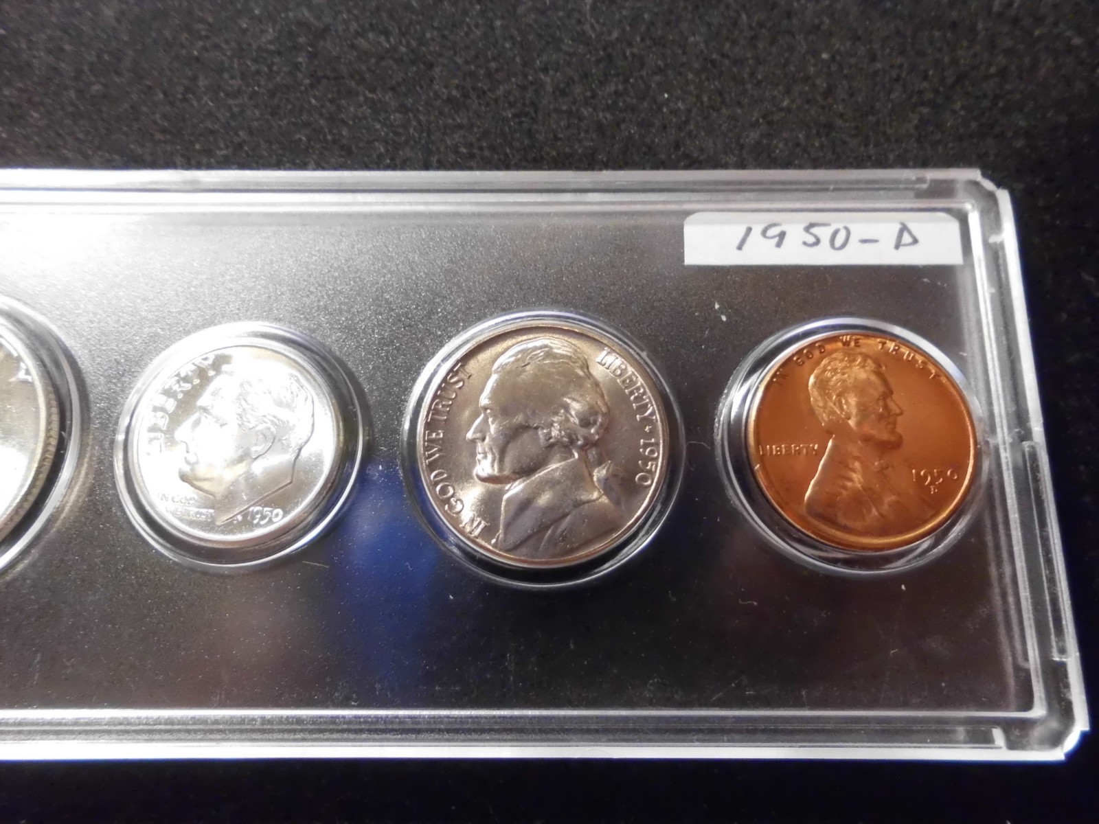1950 P/D/S GEM UNCIRCULATED B/U MINT SET - 90% SILVER -