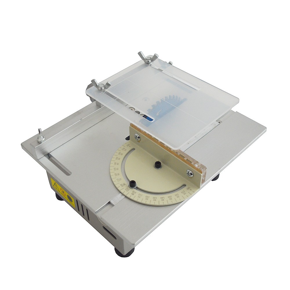 110V Mini Table Saw with 7-Speed Adjustment for Model Making Cutting