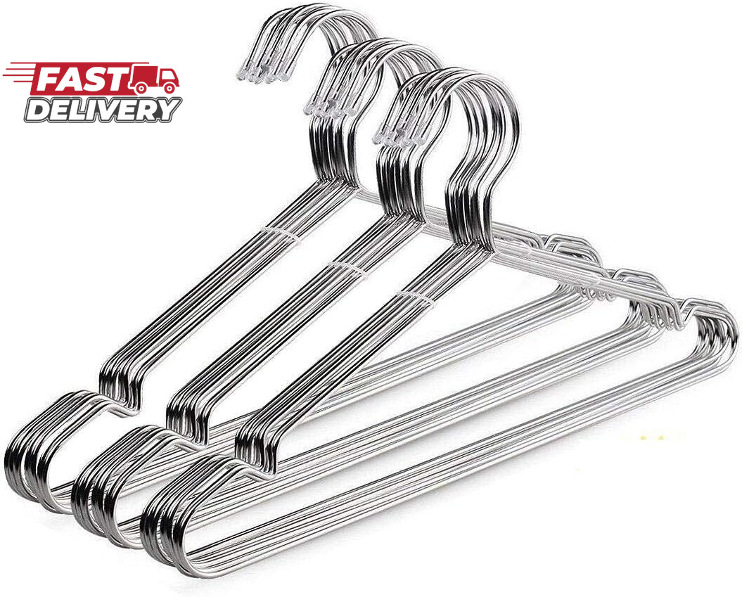 TIMMY Wire Hangers 30 Pack Stainless Steel Strong Metal Wire Hangers Clothes 16.