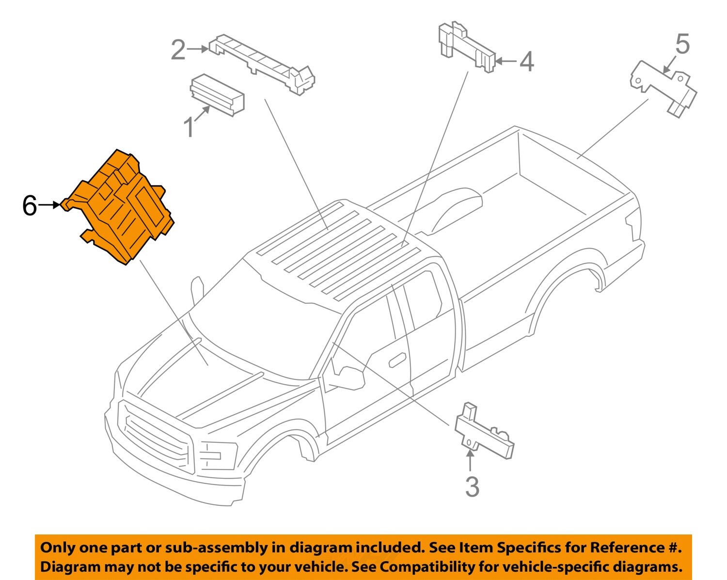 FORD OEM 18-22 F-150 Keyless Entry Components-Control Module JU5Z15604BZ