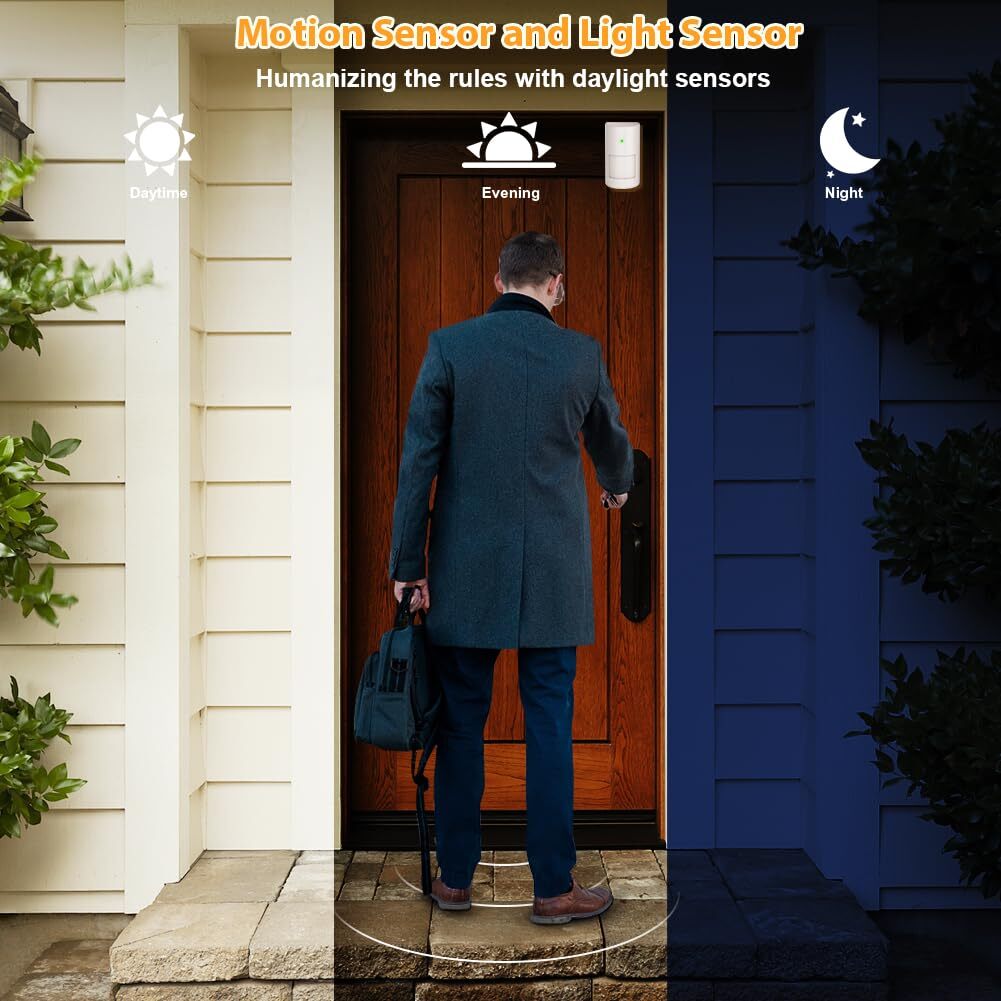Motion Sensor Switch with Outlet PIR Wireless Motion Sensor Plug with Light S...