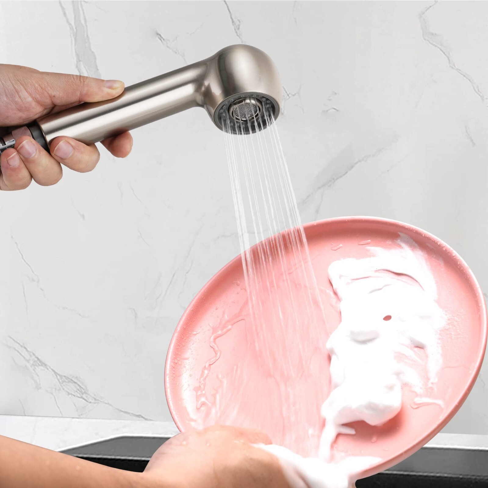 Replacement Sprayer Pull Out Spray Head For Kitchen Sink Pull-Down Faucet G1/2