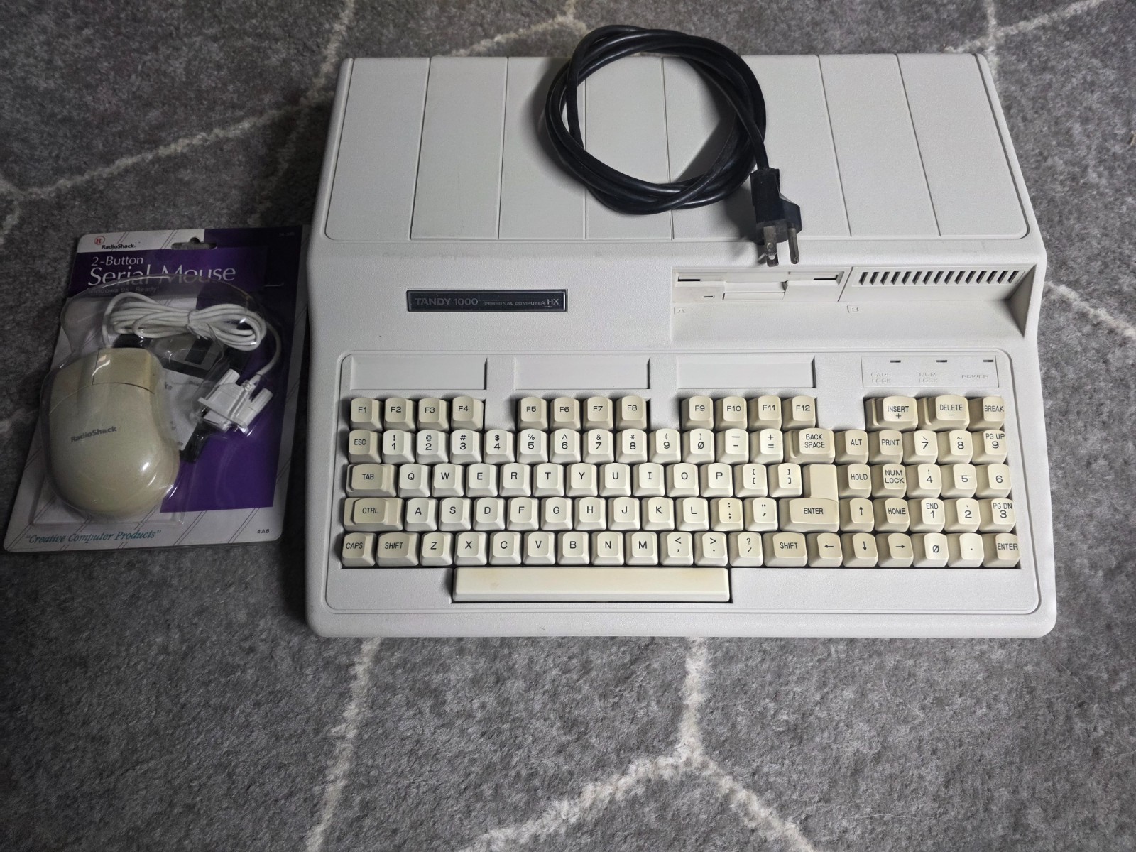 Vintage Tandy 1000 HX Fully Working with 3-in-1 Upgrade, Manuals, Disks, etc