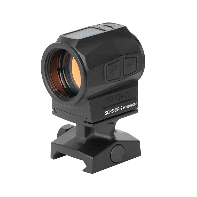 Holosun SCRS Solar Charging System 2 MOA Green Dot Rifle Sight - SCRS-GR-2
