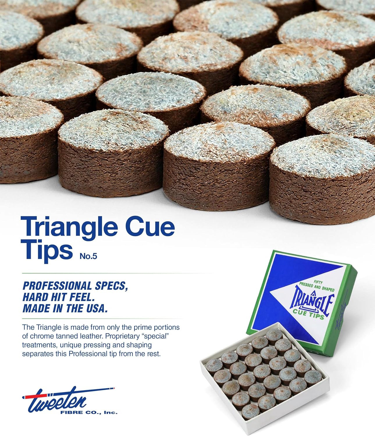 Triangle Billiard Pool Cue Tips