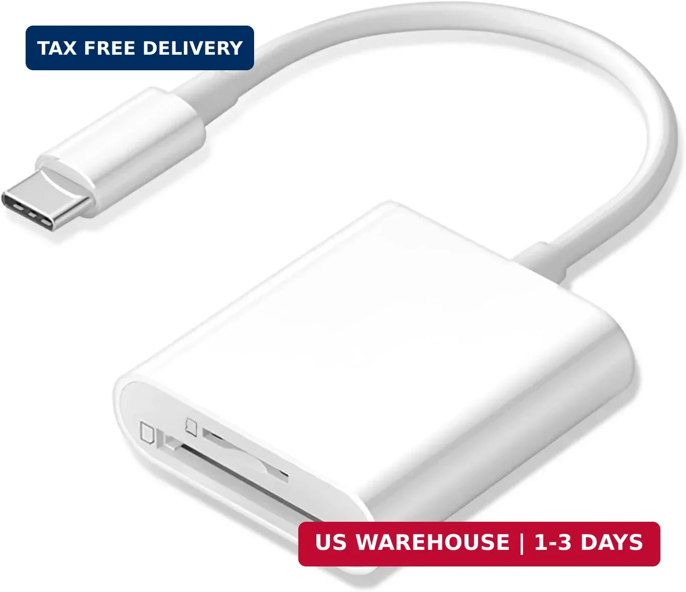 USB C SD Card Reader, Type C SD Card Reader, Supports SD and MicroSD Memory Card