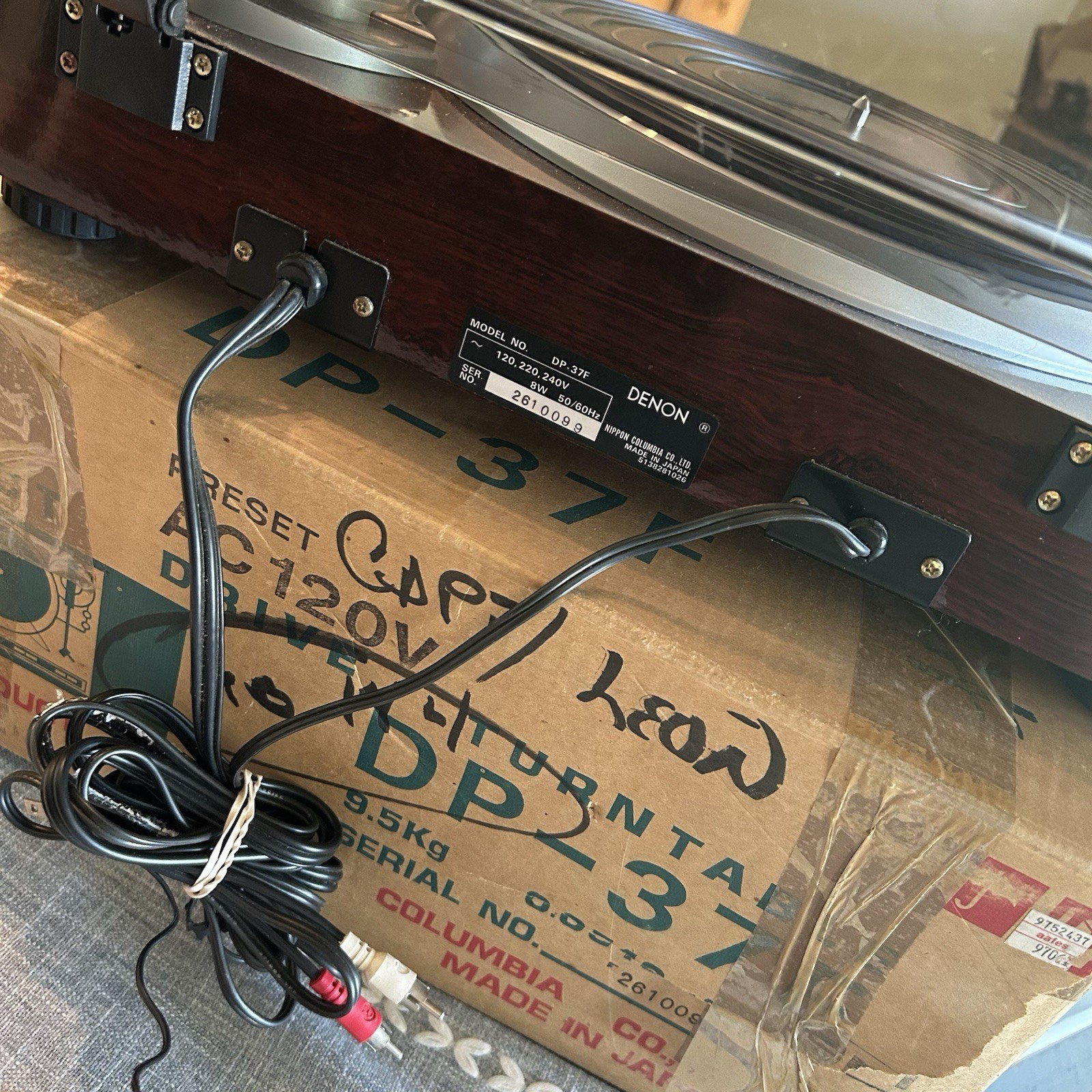 Denon DP-37F Turntable Works But Read Description