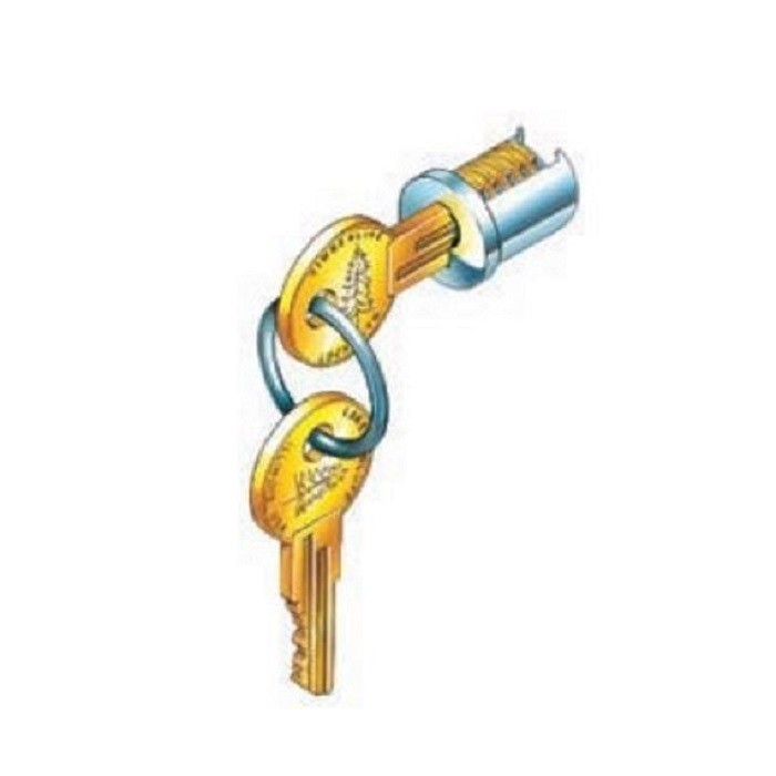Compx Timberline C100LP-101T-14A  Polished Nickel Lock Plug