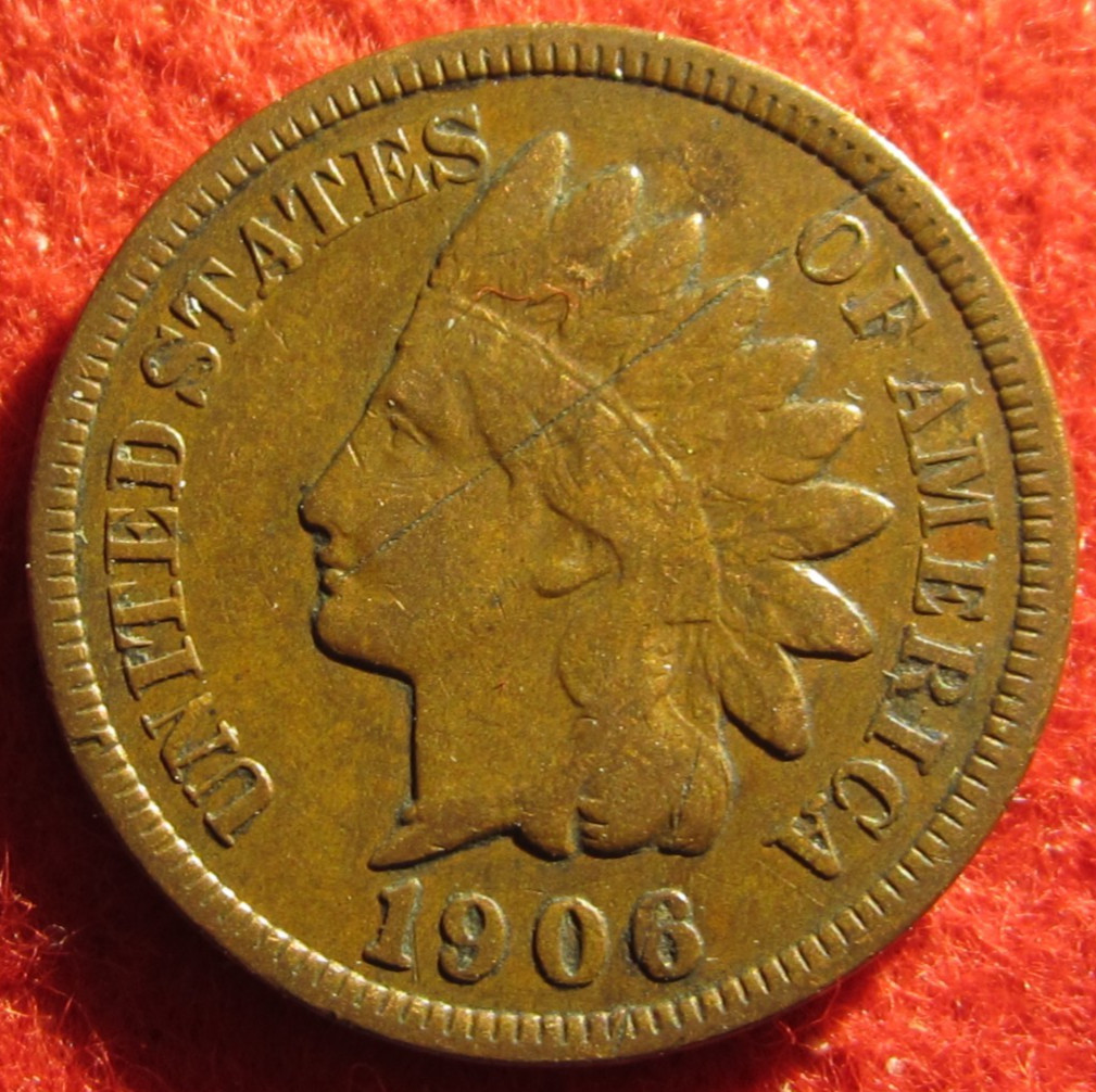 1906 Indian Head Cent/Penny - Circulated - Actual Coin A111