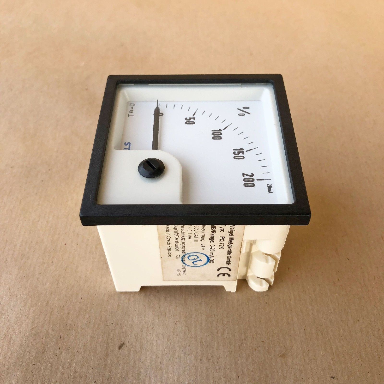 WEIGEL PQ72K ANALOG METER