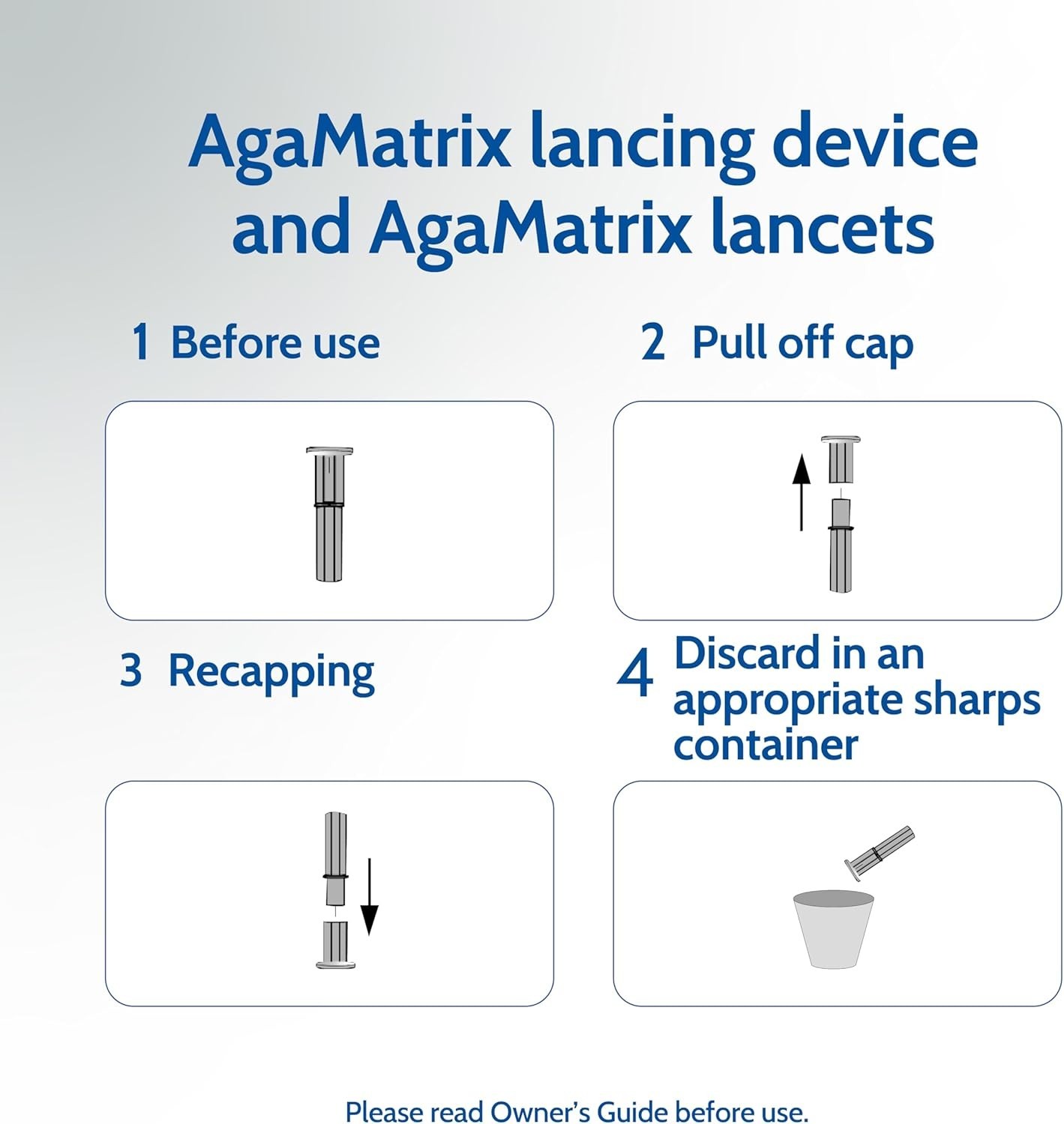 Comfortable Blood Testing with 100 Sterile 33 Gauge Lancets - 0.5 µL Sample