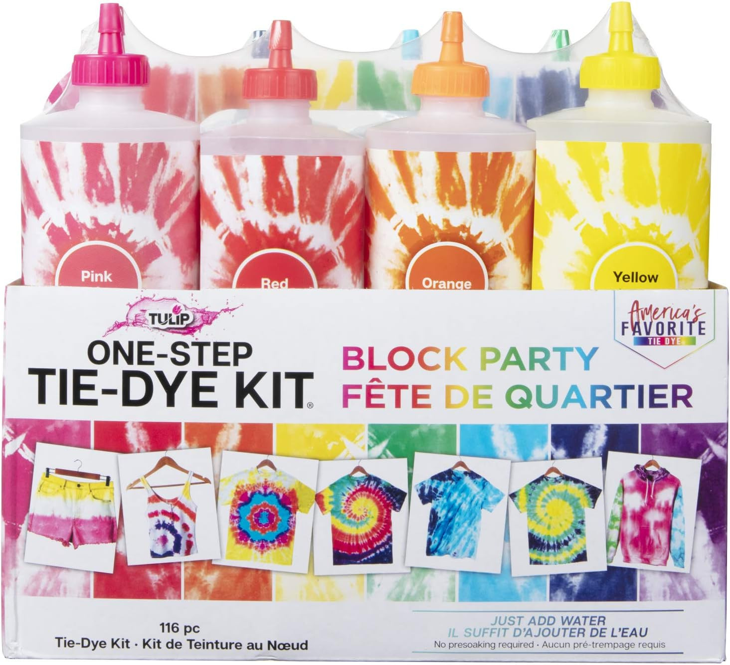 Tie Dye Kit 8 Color Block Party Rainbow Fabric Paint Kit Large Group NEW