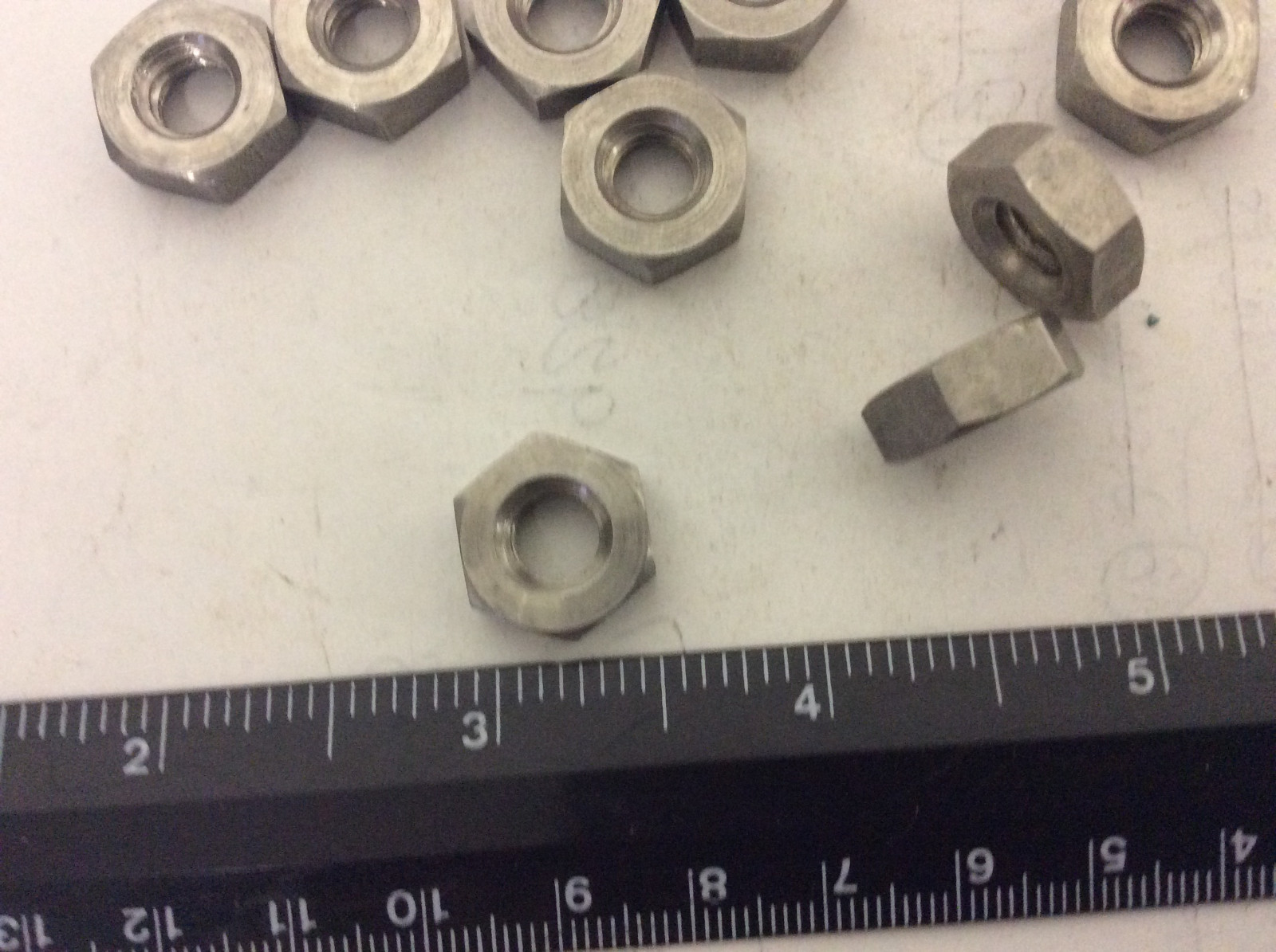 Qty (10) 5/16-18 MS35649-2314 Stainless Hex Nuts