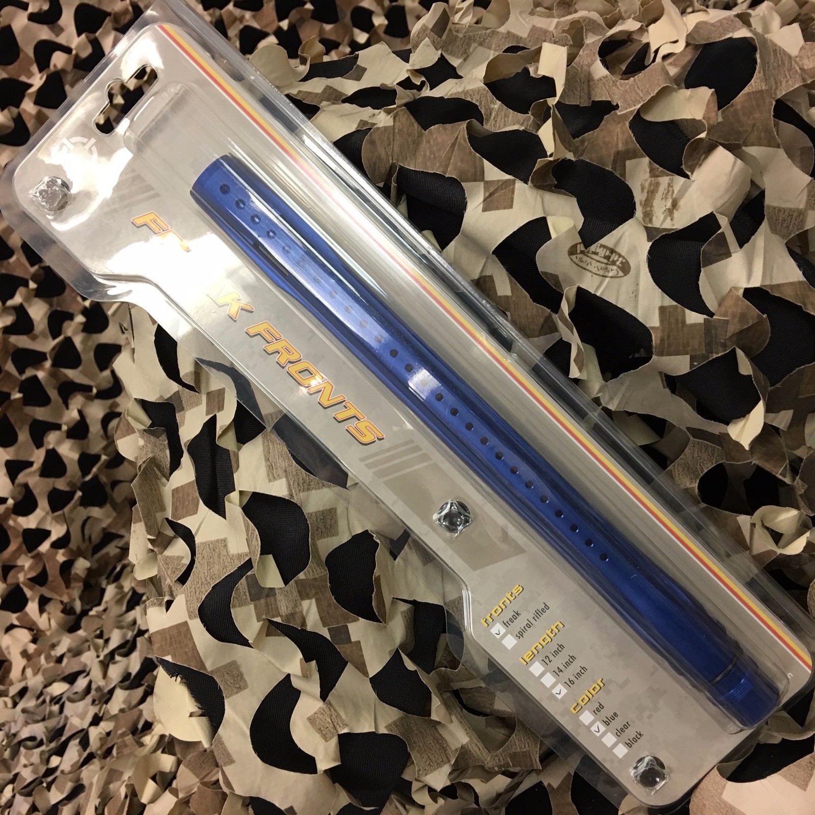 New GoG Paintball Smart Parts Freak Barrel Front - 16 Inch - Dust Blue