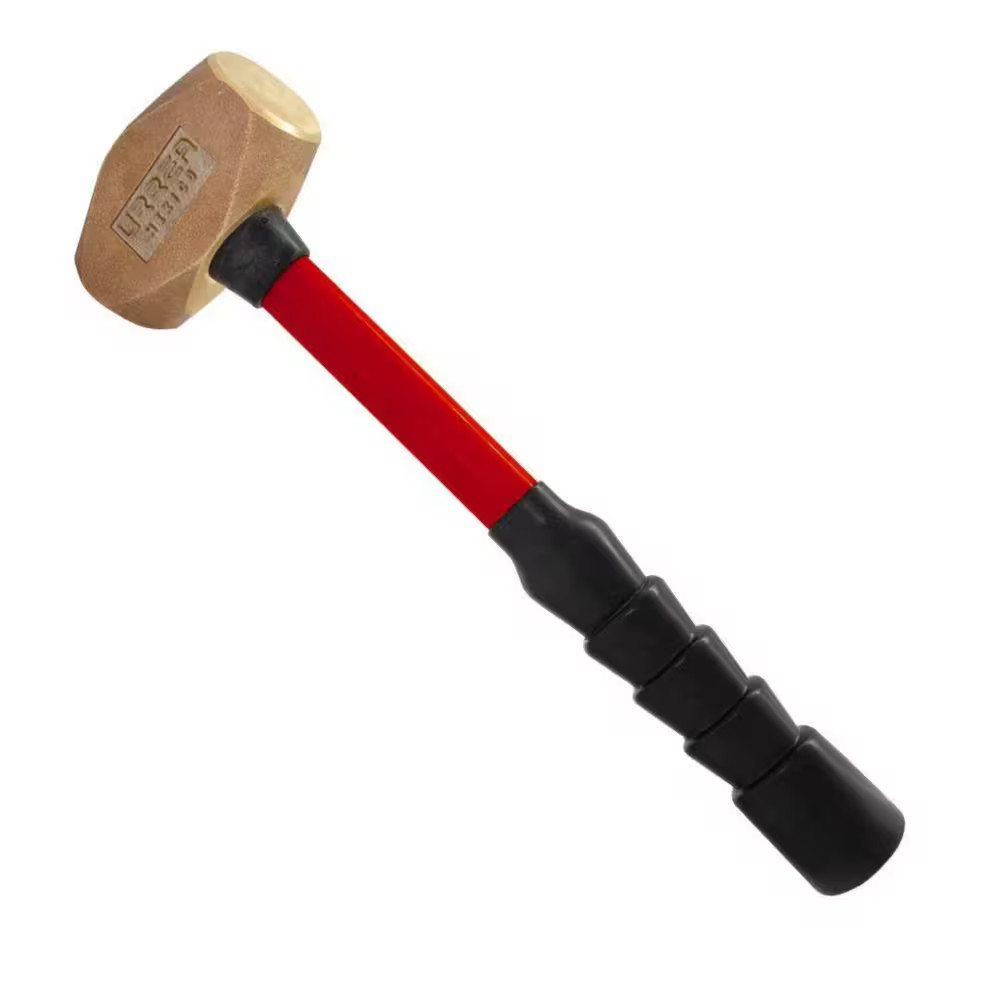 Brass Head Hammer 54 oz. Fiber Glass Handle With Rubber Cover NEW