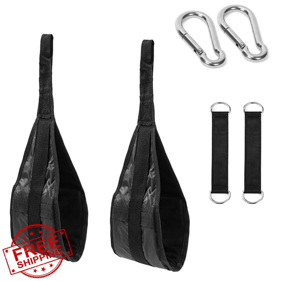 AB Straps Abdominal Sling Straps Pull Up Support Muscle Cantilever Workout Ex...
