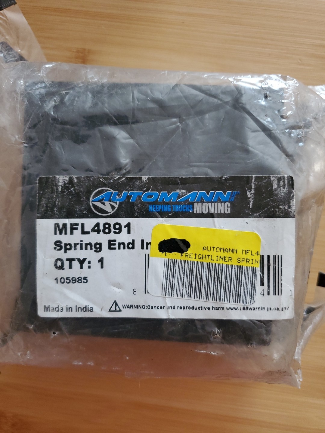 Automann MFL4891 Spring Insulator for Freightliner