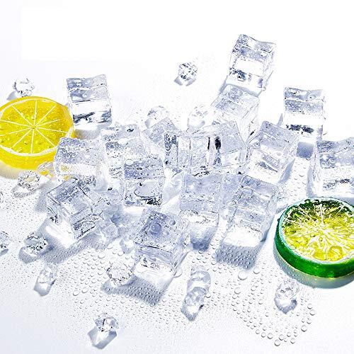 50 Pcs 20mm Clear Fake Ice Acrylic Decorative Ice Cubes