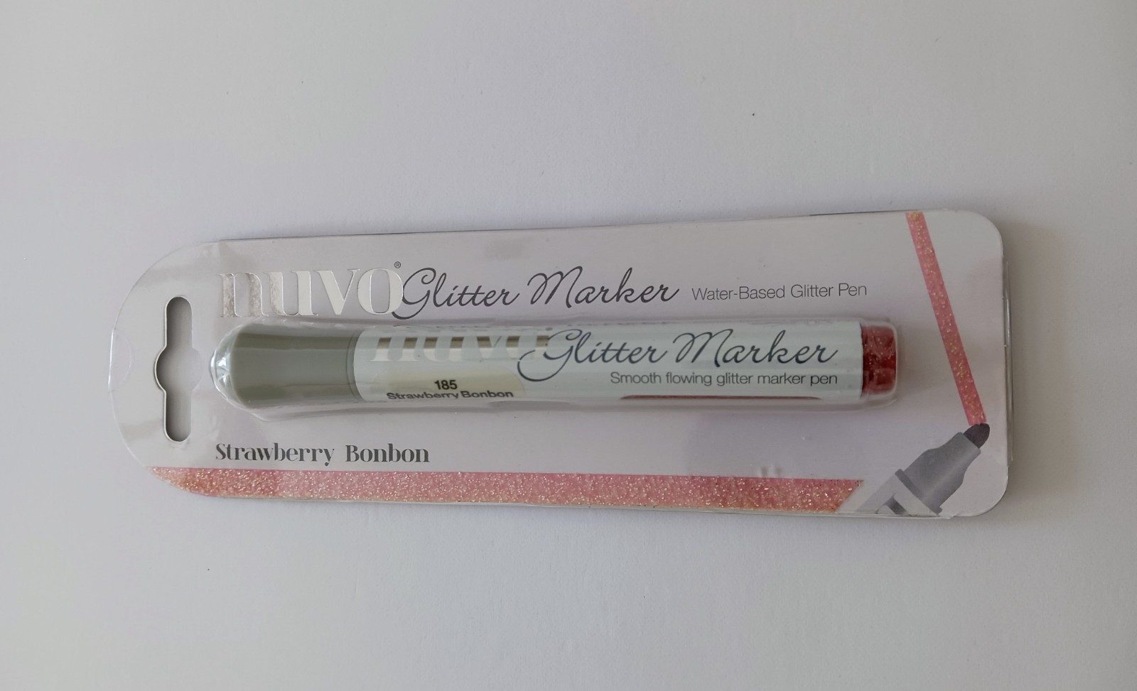 Tonic Studios - Nuvo - Glitter Marker - Strawberry Bonbon - Retired - NEW