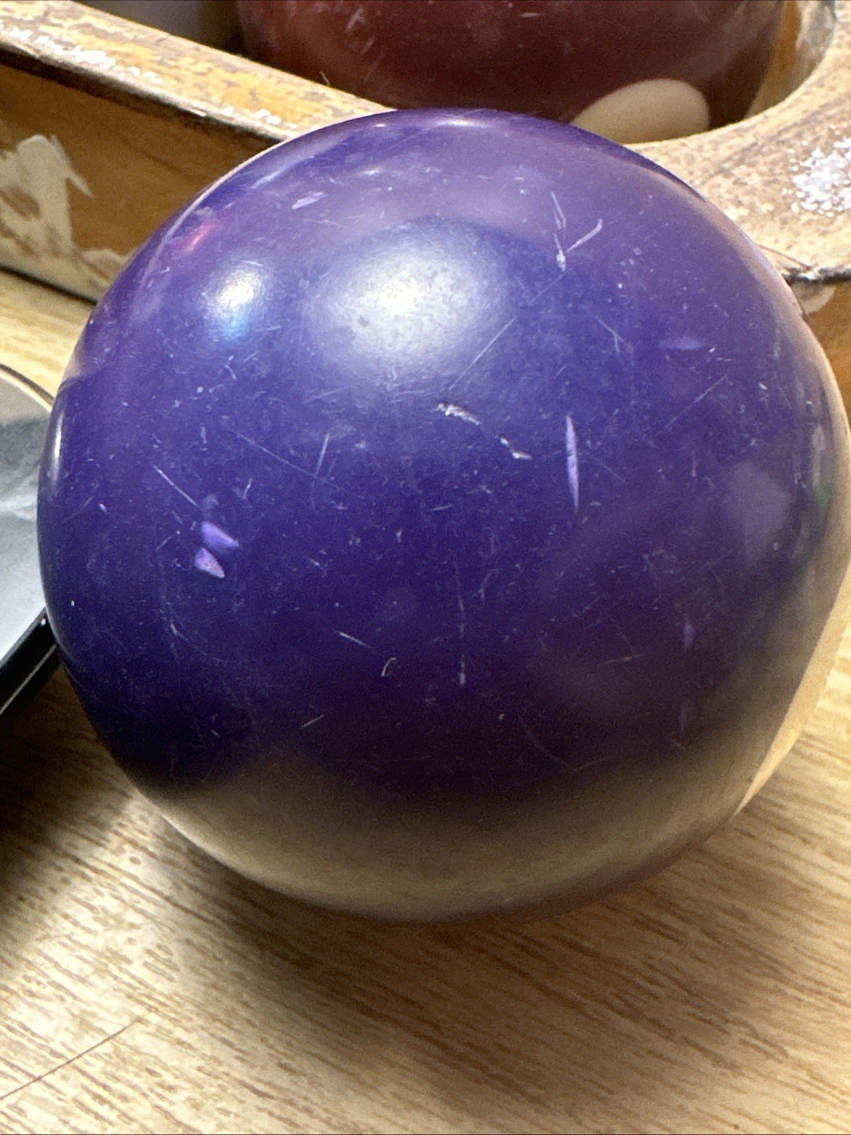 Vintage Billiard Pool Ball #4 Solid Replacement 2 1/4" Purple