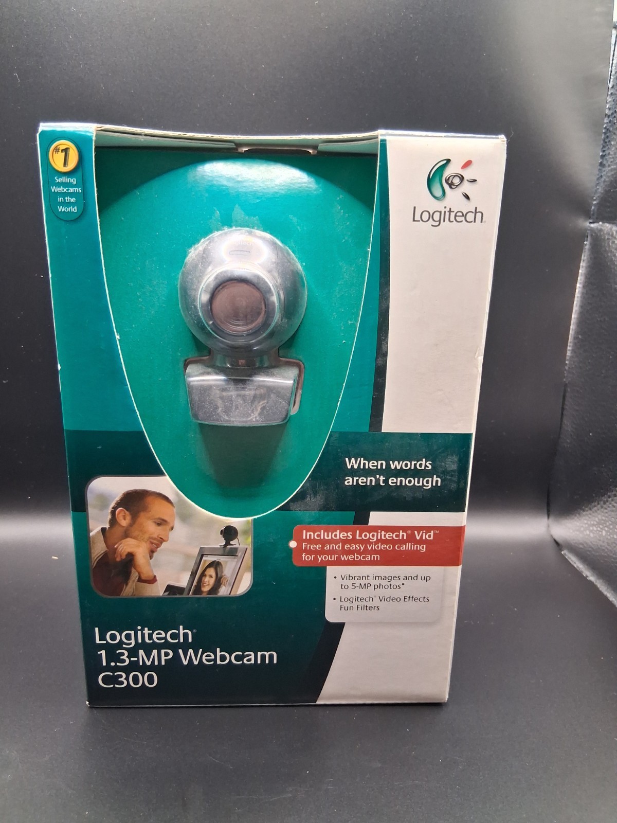 Logitech C300 1.3MP Webcam New In Box Vintage PC Accessory