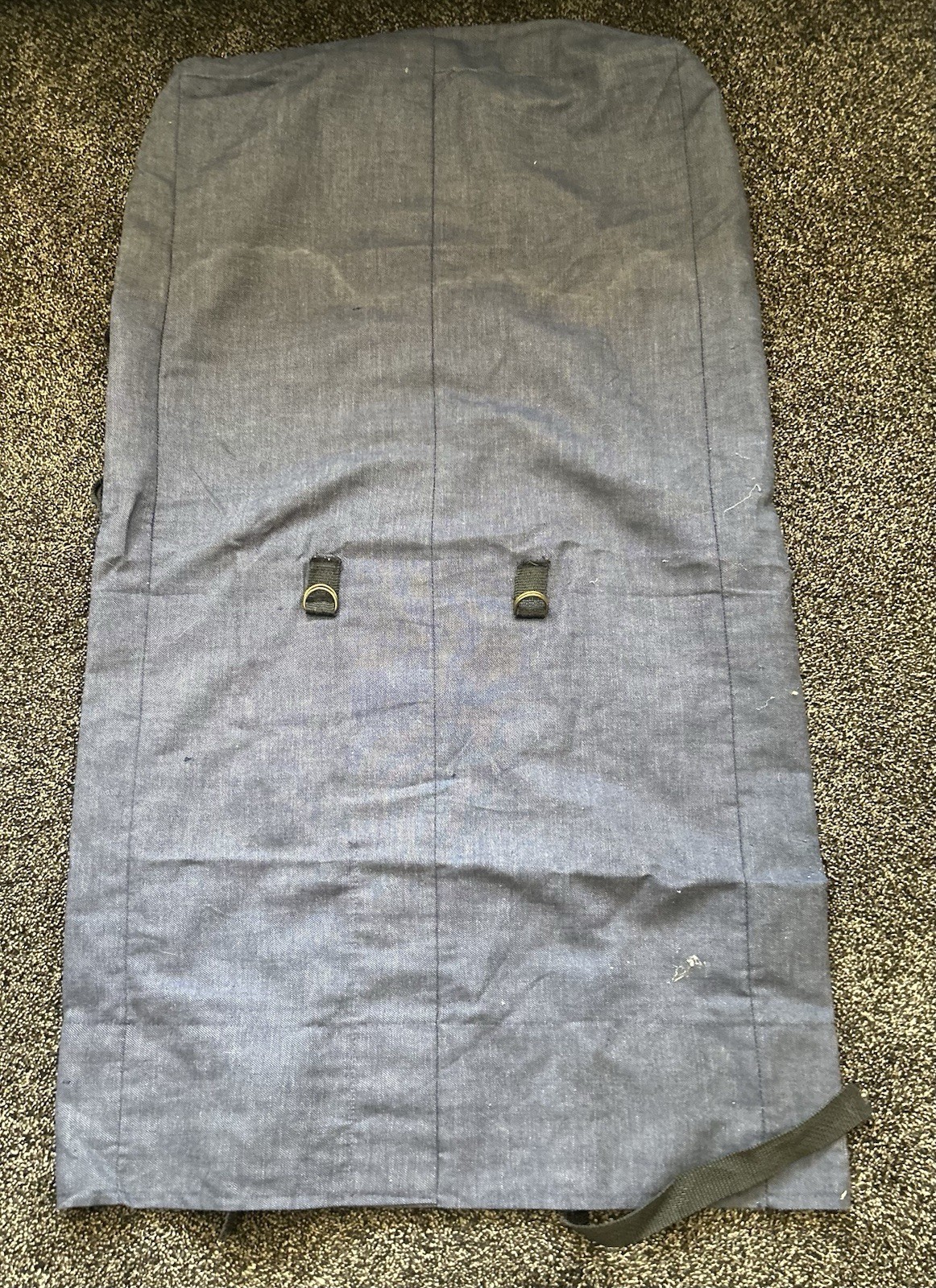 Military Duffle Bag Unisex Large Blue Vintage Canvas Sea Bag Top Load