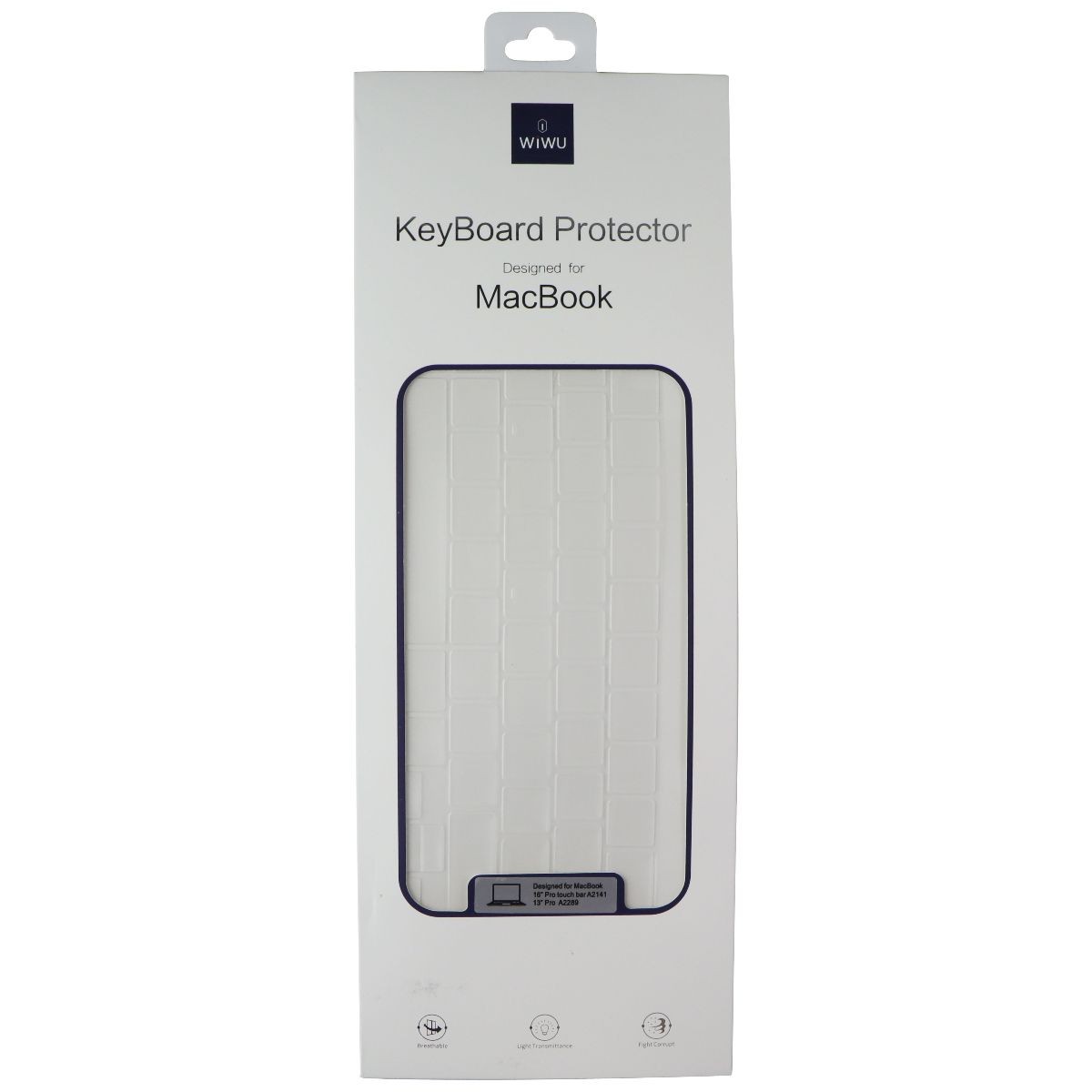 Wiwi Keyboard Protector for MacBook Pro 16in Touch Bar A2141 / 13 Pro (A2289)