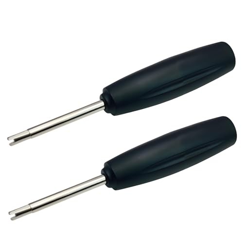 2 Pieces Valve Core Torque Tool, Avoid 2Pieces Valve Core Torque Tool（Black）