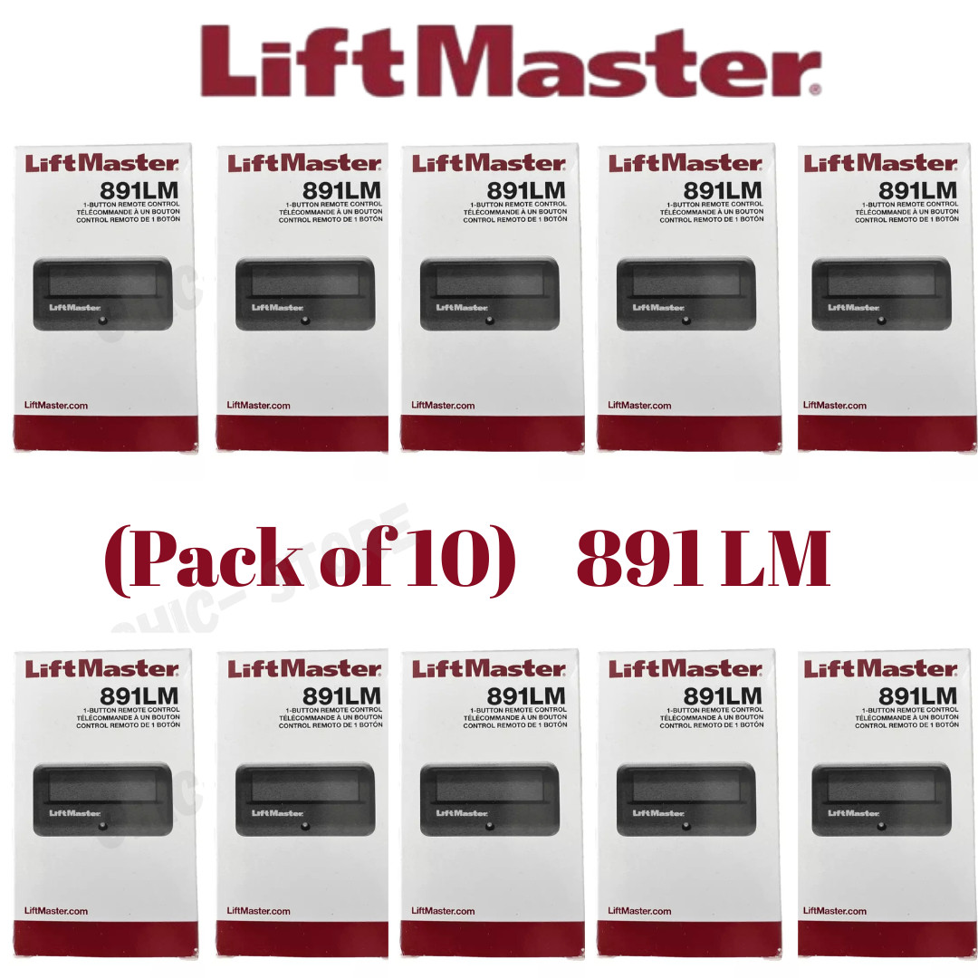 (Pack of 10)LiftMaster 891LM 1 Button Garage Door Opener Remote Control Stock us