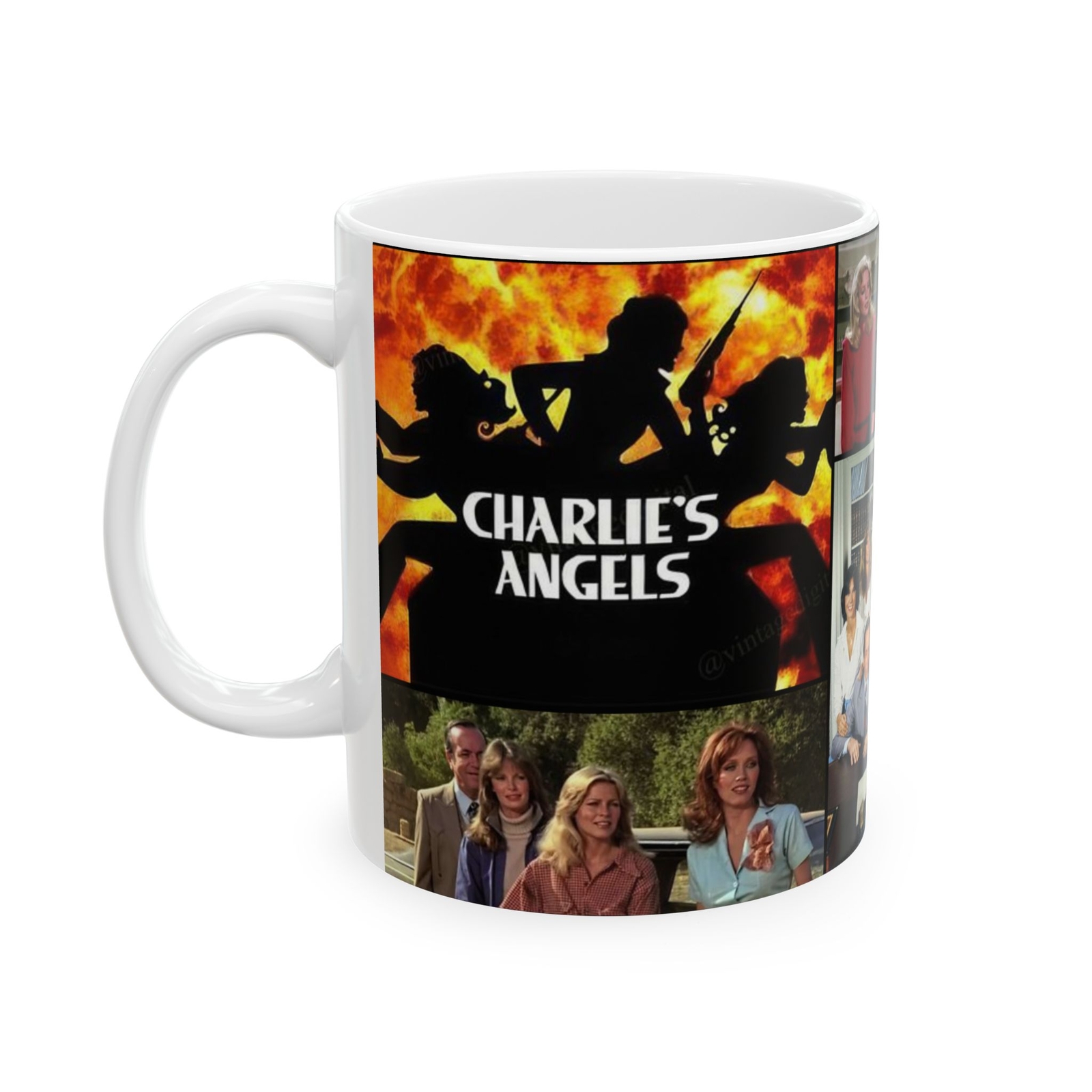 Charlie's Angels Ceramic Mug 11oz, Classic TV, TV Fan Gift, Retro TV Show Cup