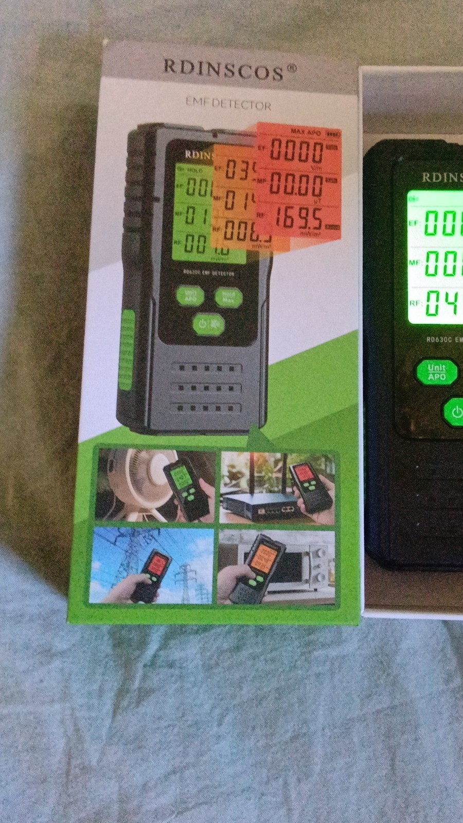RDINSCOS RD630C EMF Meter Electromagnetic Field Detector EMF Detector Sensor