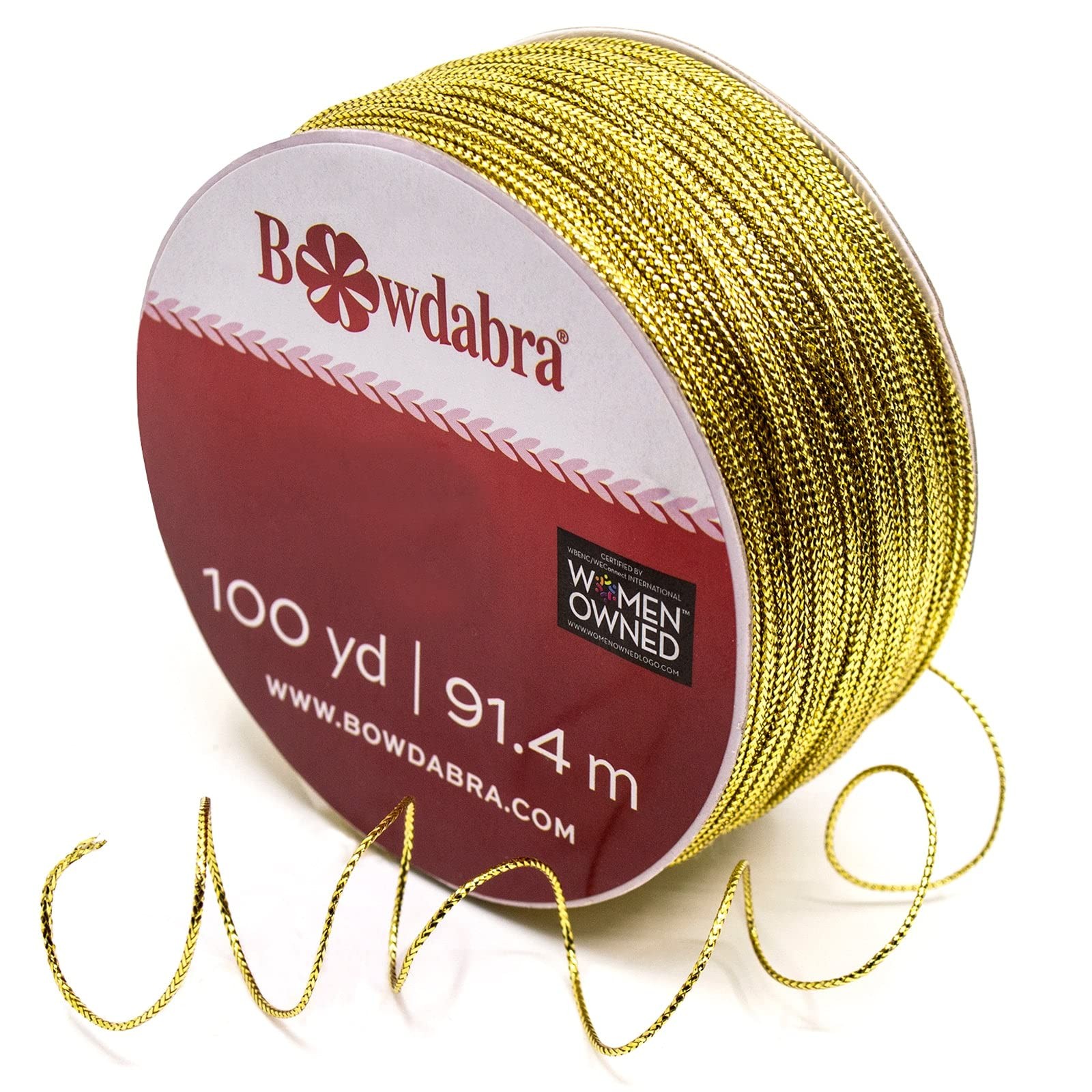 Gold Bow Wire Value Pack - 100 Yards for Crafting and Gift Wrapping