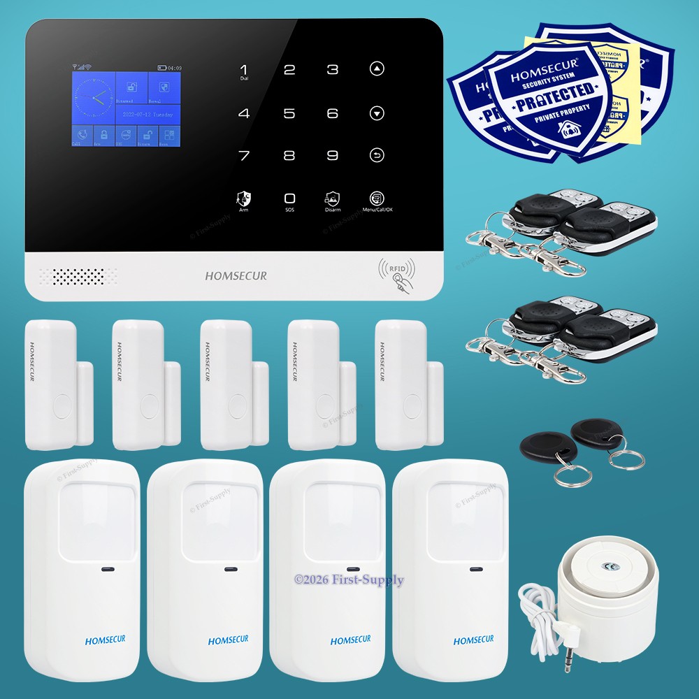 Homsecur Wireless Wifi 4G App Burglar Security Alarm Record Answer Message