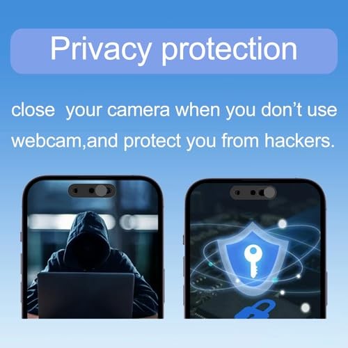 Black Front Camera Cover - Compatible with Black Cameras