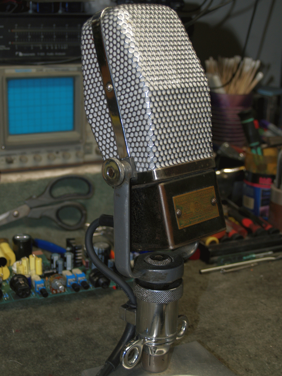 RCA 44A Ribbon Mic - Rare factory nickel plate! - Full Restoration by Steve Sank